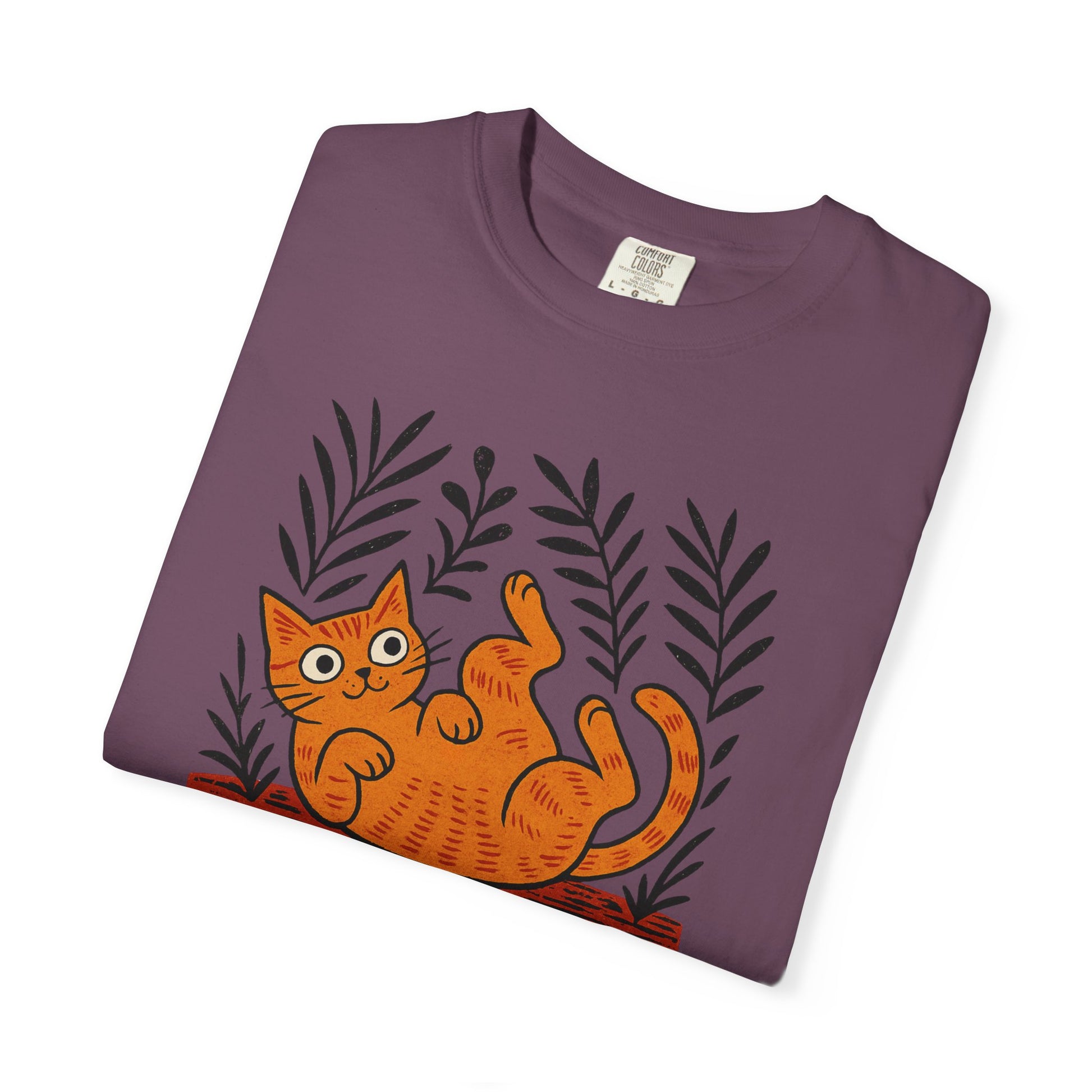 Comfort Colors® Matisse Inspired Cat Shirt, Artistic Design, Cat Lover Gift, Artist T-Shirt, Colorful Art Cat Tee, Gift for Cat Lovers