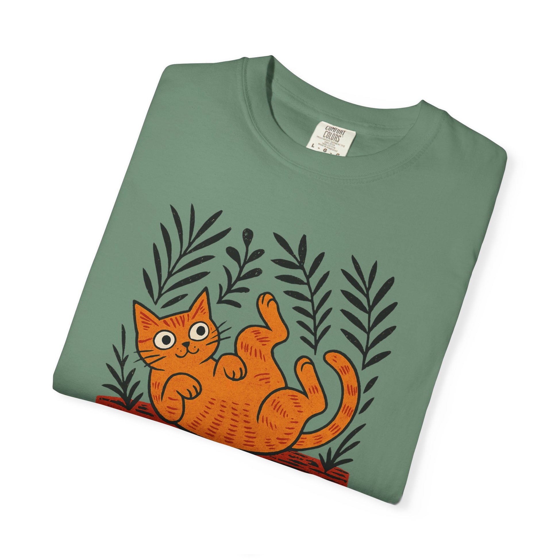 Comfort Colors® Matisse Inspired Cat Shirt, Artistic Design, Cat Lover Gift, Artist T-Shirt, Colorful Art Cat Tee, Gift for Cat Lovers