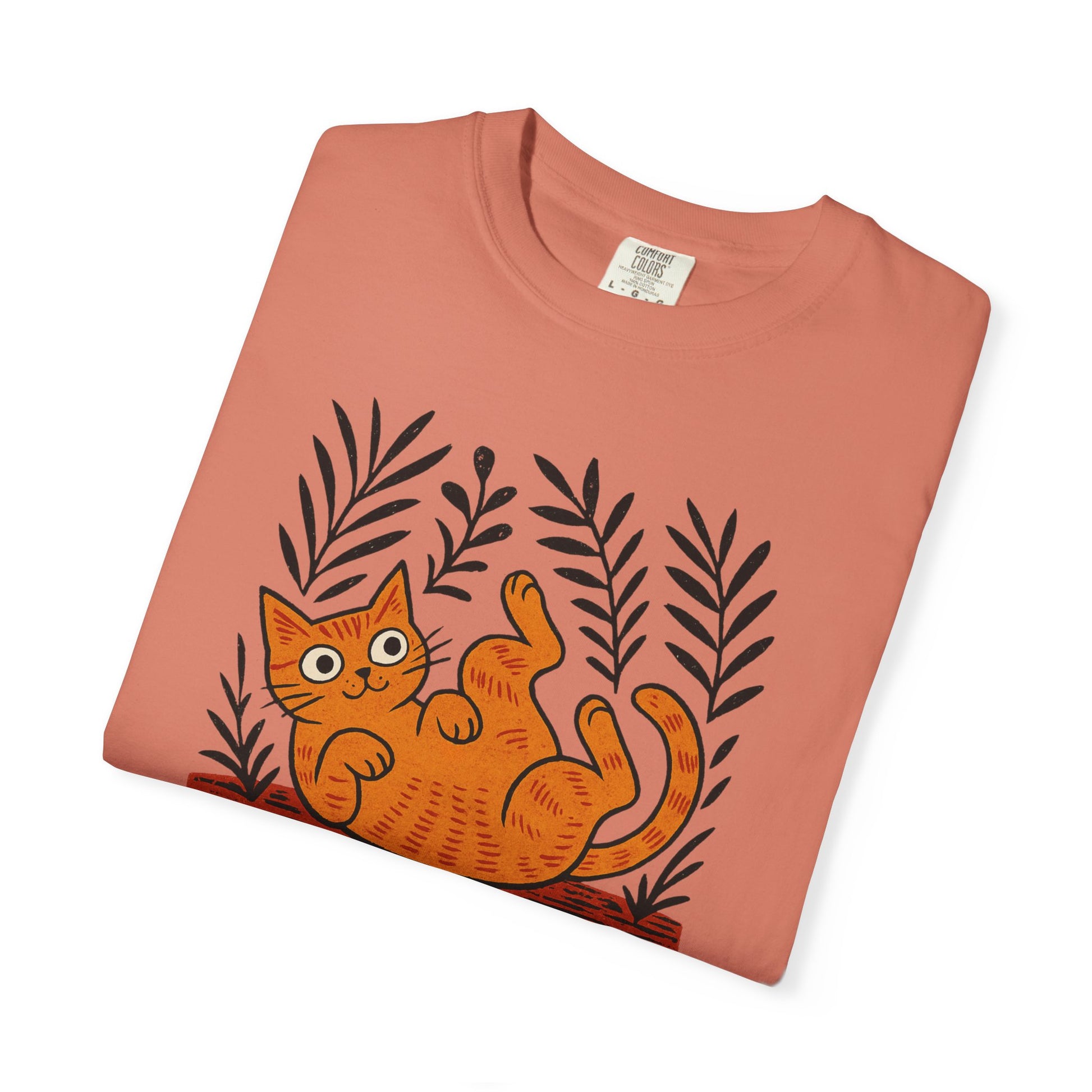 Comfort Colors® Matisse Inspired Cat Shirt, Artistic Design, Cat Lover Gift, Artist T-Shirt, Colorful Art Cat Tee, Gift for Cat Lovers
