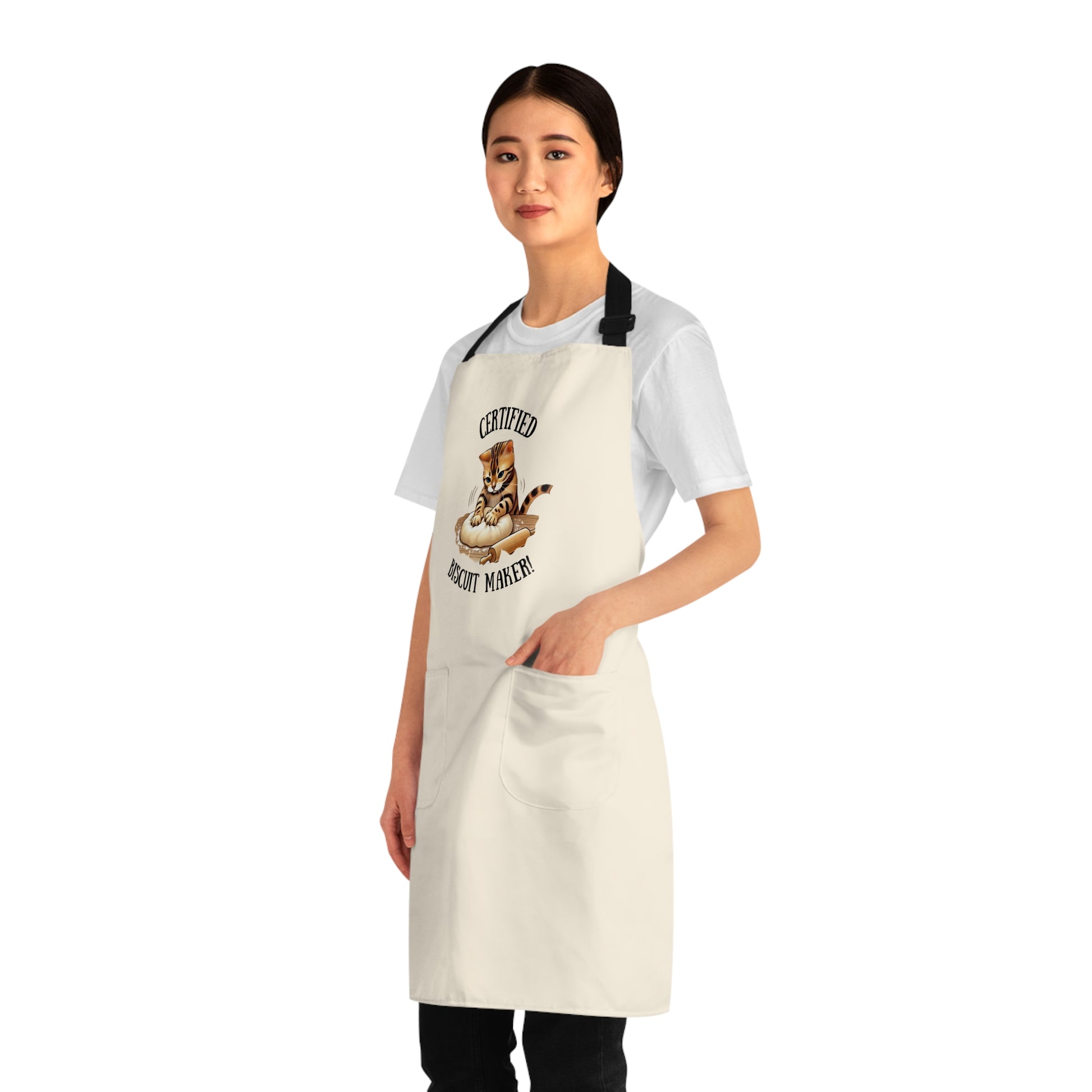 Certified Biscuit Maker Apron, Funny Cooking Gift, Kitchen Chef Apron, Perfect for Baking Lovers, Culinary Gift for Home Cooks