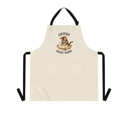 Certified Biscuit Maker Apron, Funny Cooking Gift, Kitchen Chef Apron, Perfect for Baking Lovers, Culinary Gift for Home Cooks
