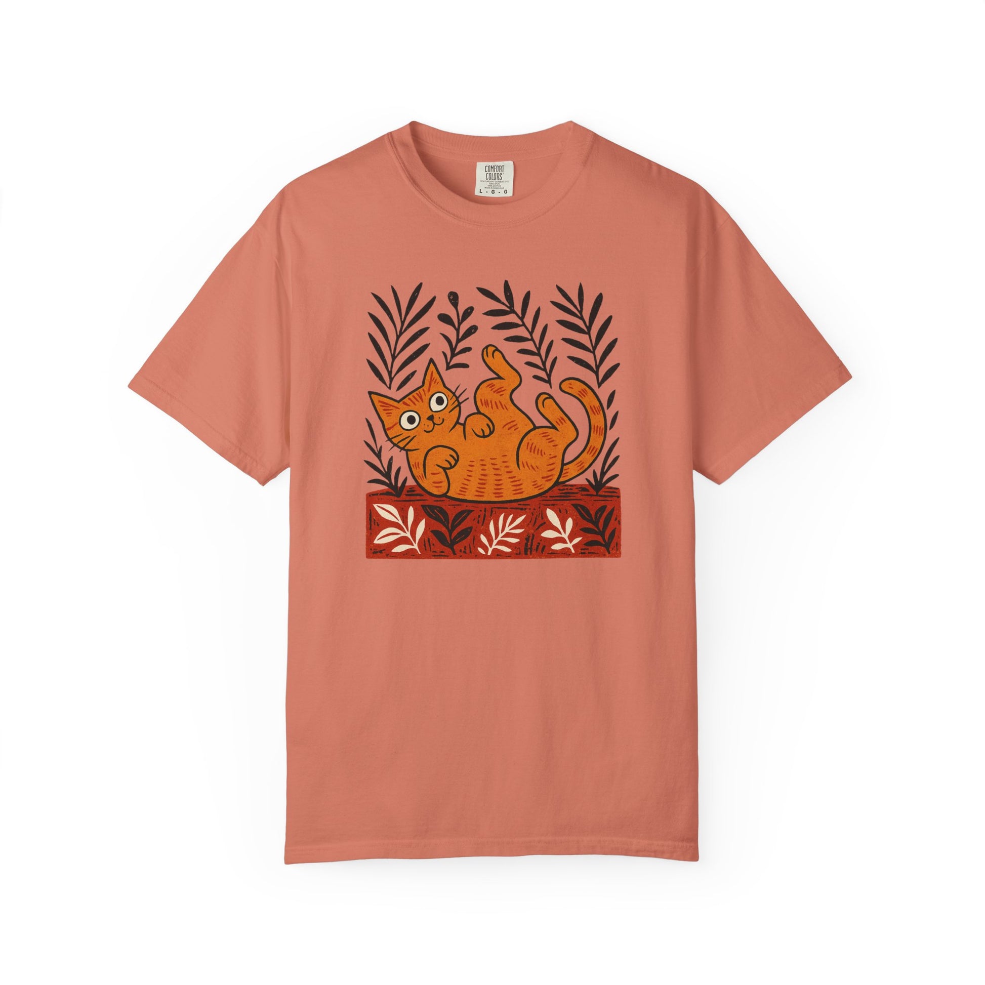 Comfort Colors® Matisse Inspired Cat Shirt, Artistic Design, Cat Lover Gift, Artist T-Shirt, Colorful Art Cat Tee, Gift for Cat Lovers