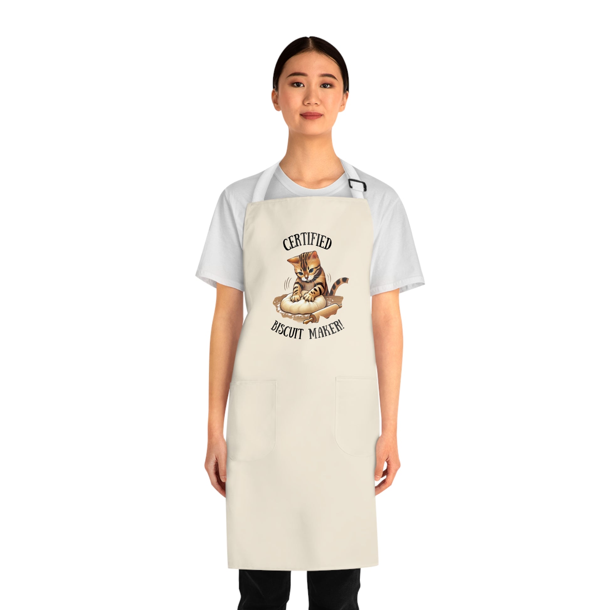 Certified Biscuit Maker Apron, Funny Cooking Gift, Kitchen Chef Apron, Perfect for Baking Lovers, Culinary Gift for Home Cooks