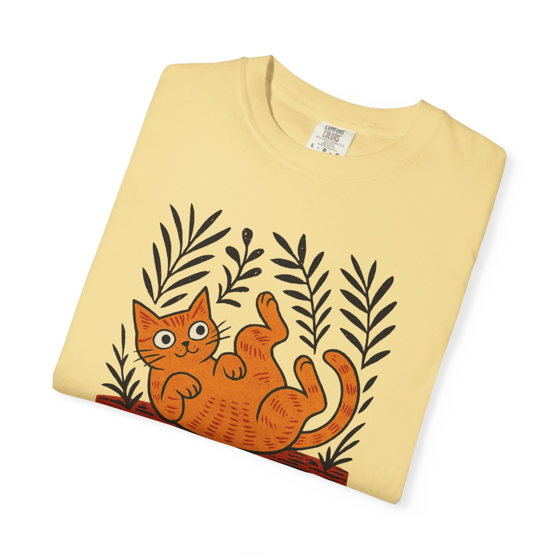 Comfort Colors® Matisse Inspired Cat Shirt, Artistic Design, Cat Lover Gift, Artist T-Shirt, Colorful Art Cat Tee, Gift for Cat Lovers