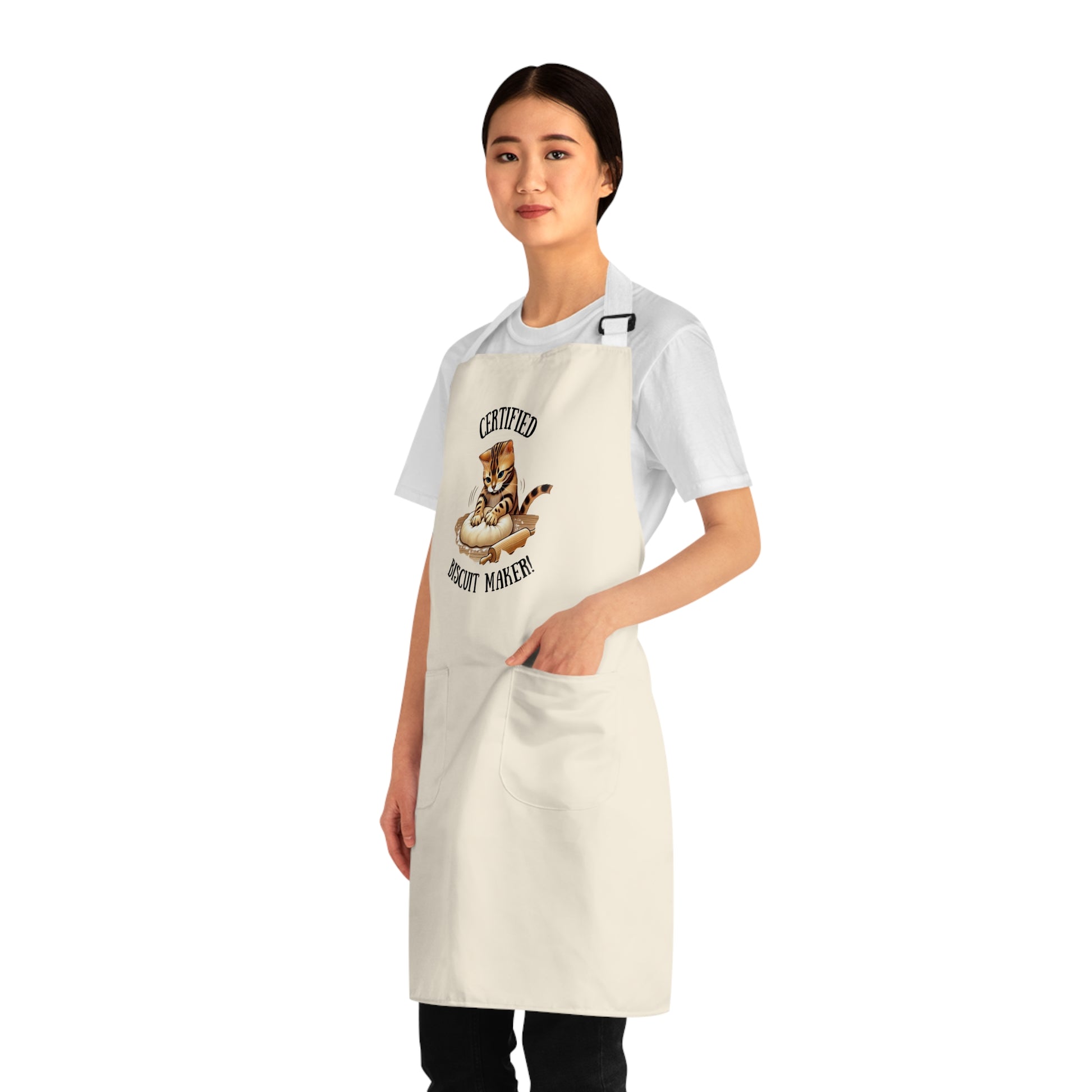 Certified Biscuit Maker Apron, Funny Cooking Gift, Kitchen Chef Apron, Perfect for Baking Lovers, Culinary Gift for Home Cooks