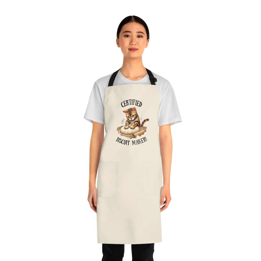 Certified Biscuit Maker Apron, Funny Cooking Gift, Kitchen Chef Apron, Perfect for Baking Lovers, Culinary Gift for Home Cooks