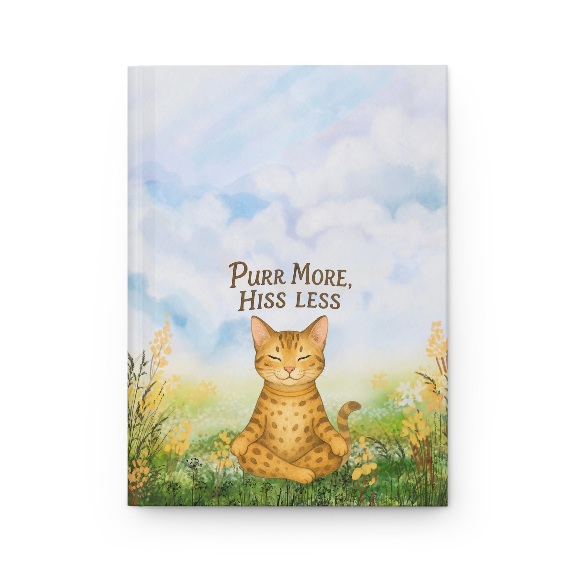 Notebook for Cat Lovers | Purr More, Hiss Less | Gift for Feline Lovers, Cute Notebook