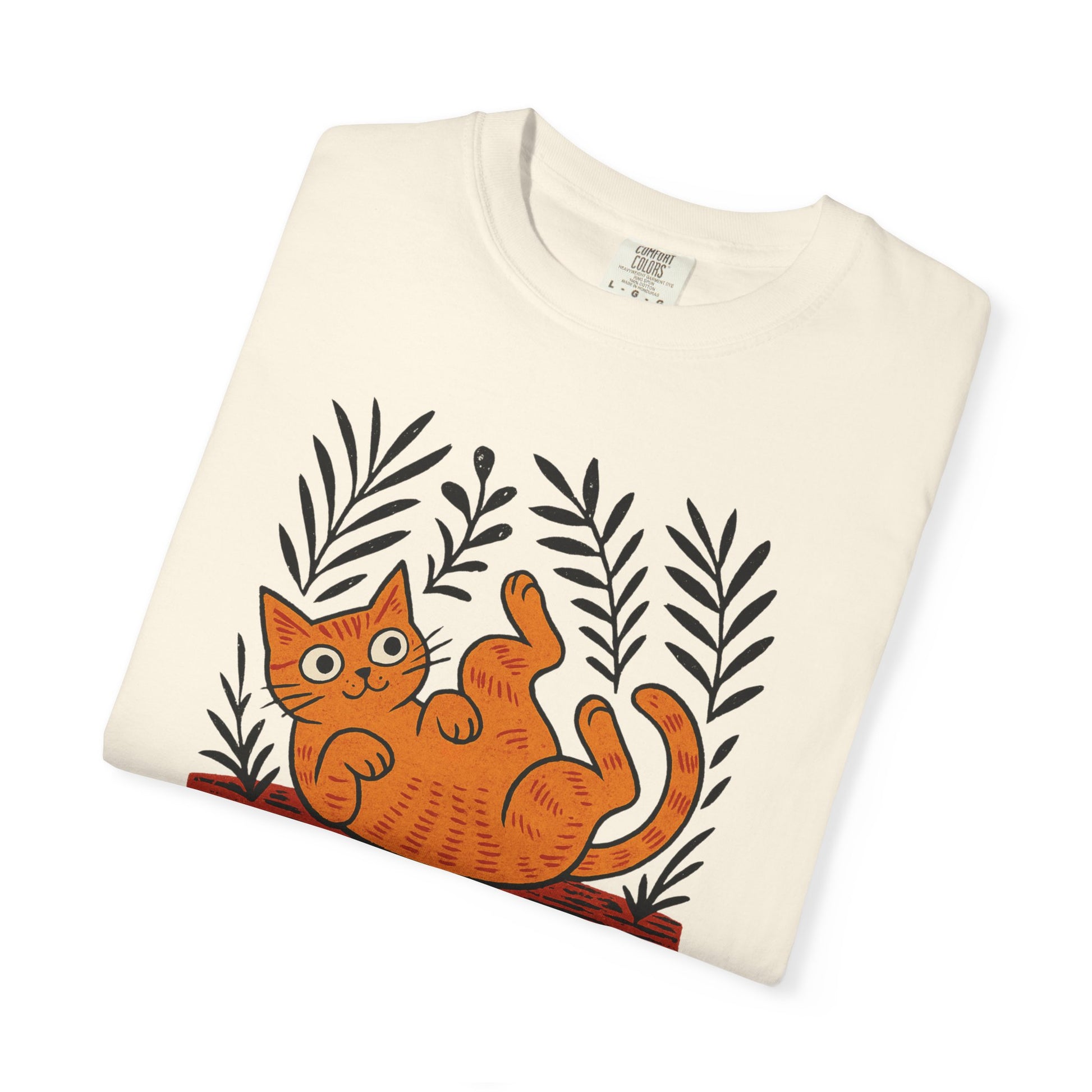 Comfort Colors® Matisse Inspired Cat Shirt, Artistic Design, Cat Lover Gift, Artist T-Shirt, Colorful Art Cat Tee, Gift for Cat Lovers