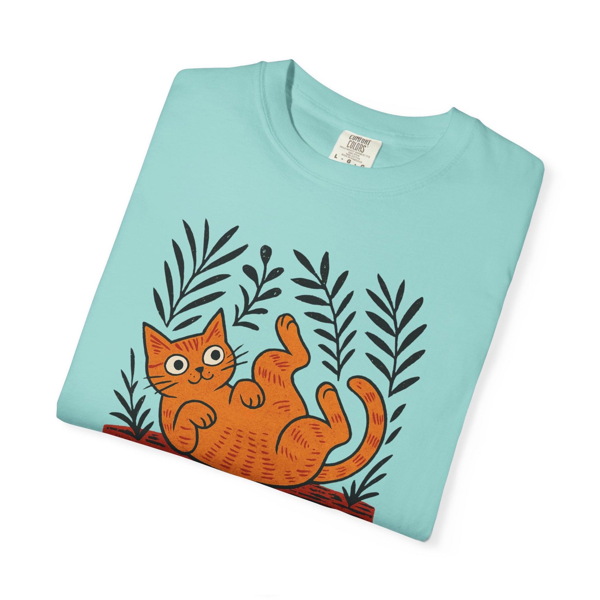 Comfort Colors® Matisse Inspired Cat Shirt, Artistic Design, Cat Lover Gift, Artist T-Shirt, Colorful Art Cat Tee, Gift for Cat Lovers