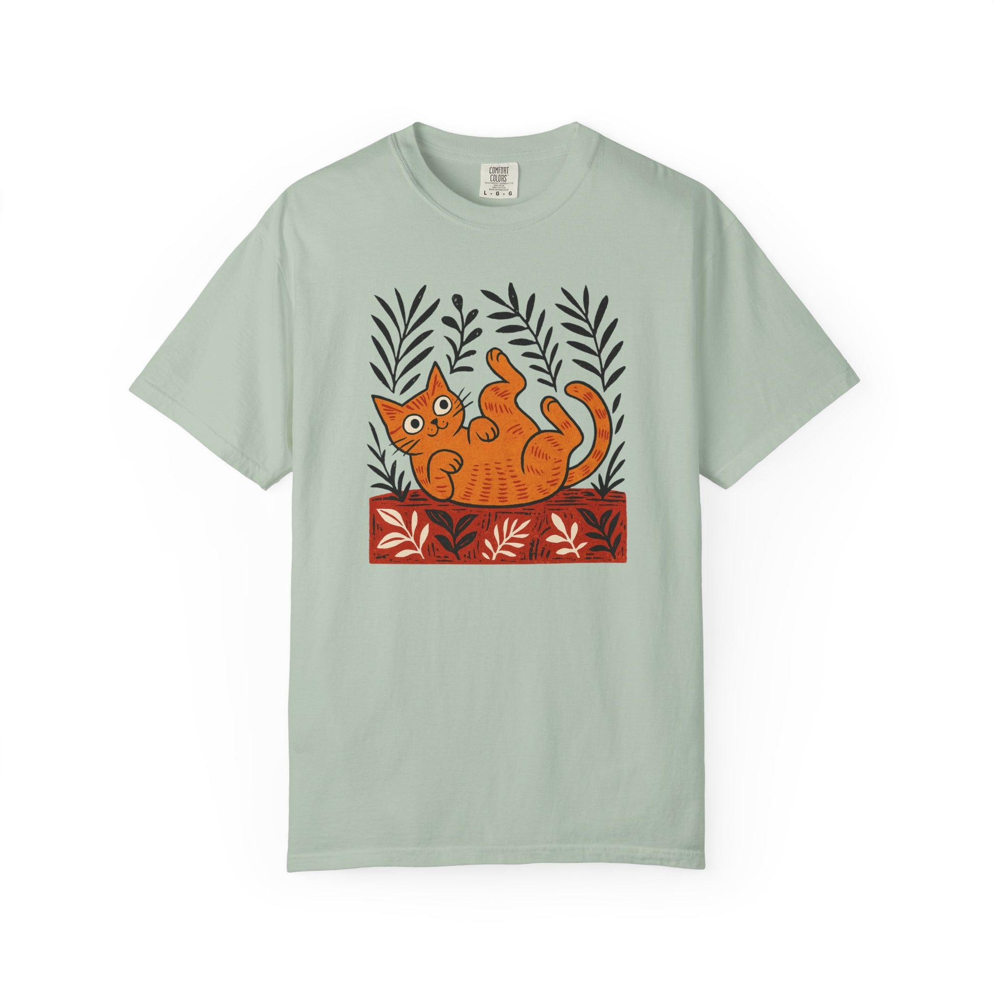 Comfort Colors® Matisse Inspired Cat Shirt, Artistic Design, Cat Lover Gift, Artist T-Shirt, Colorful Art Cat Tee, Gift for Cat Lovers