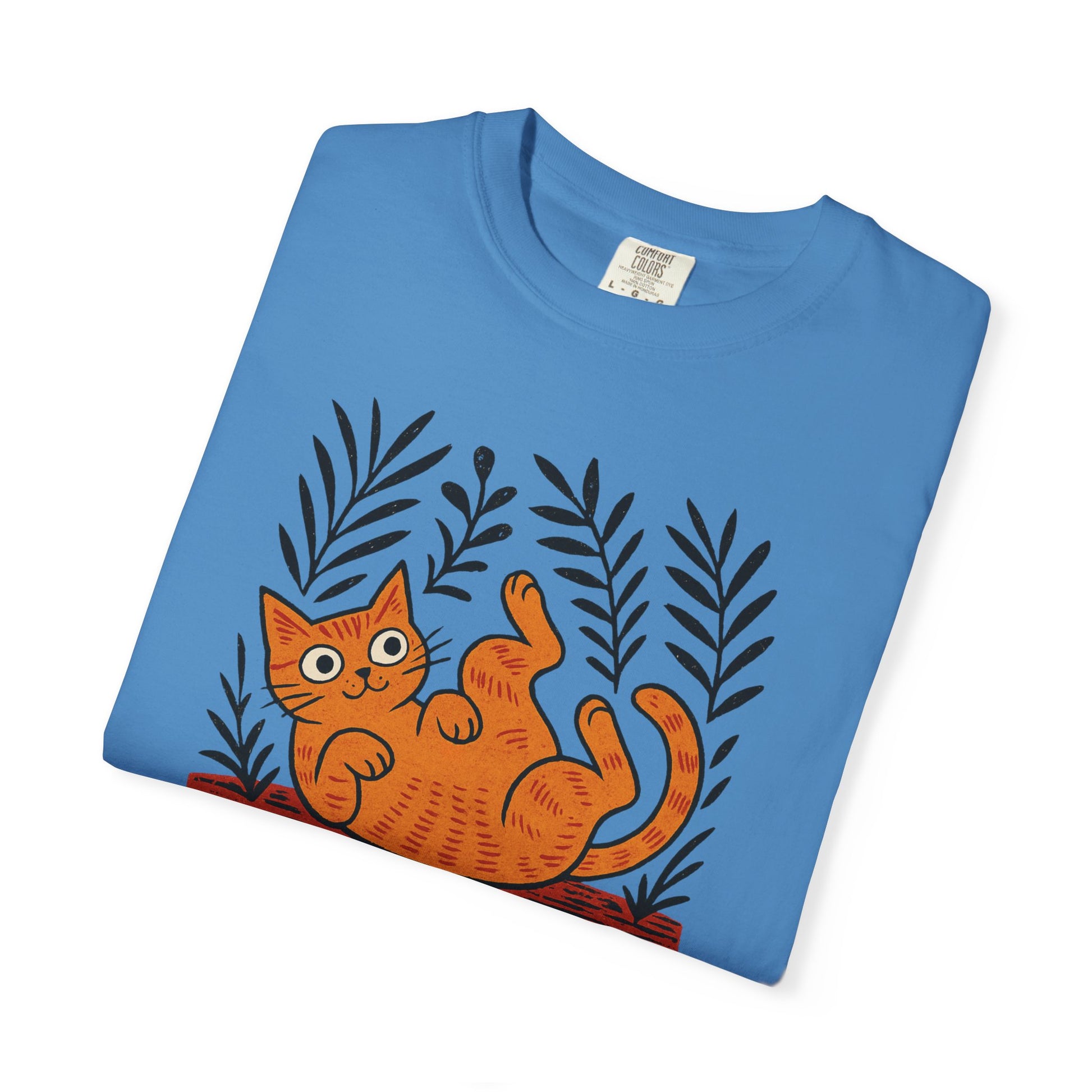 Comfort Colors® Matisse Inspired Cat Shirt, Artistic Design, Cat Lover Gift, Artist T-Shirt, Colorful Art Cat Tee, Gift for Cat Lovers